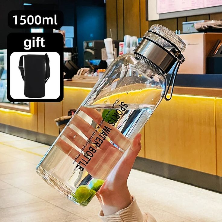 Glass Water Bottle