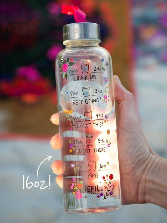 Glass Water Bottle